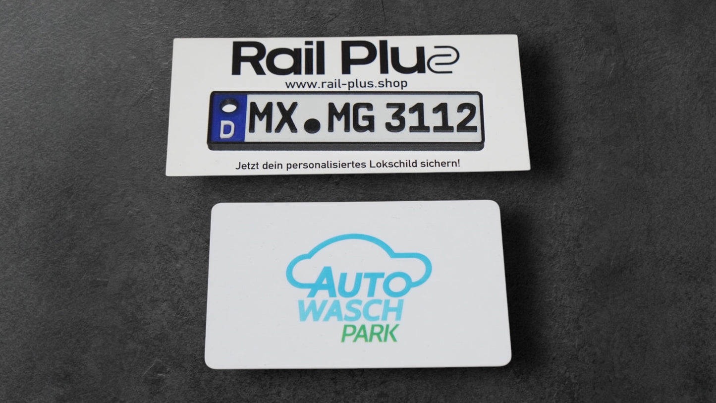Auto Kennzeichen personalisierter Schlüsselanhänger
