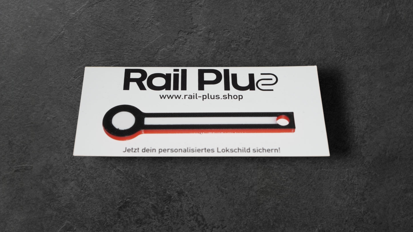 Railway wing signal keychain
