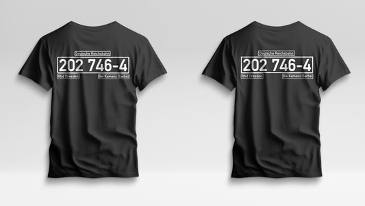 Eisenbahn T-Shirt mit individueller Loknummer