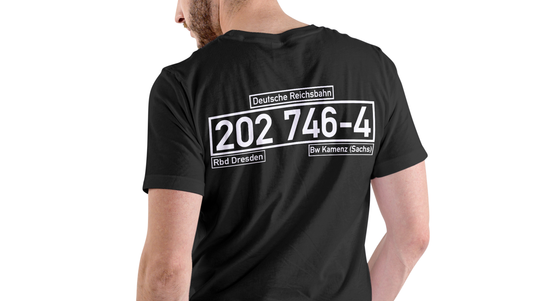 Eisenbahn T-Shirt mit individueller Loknummer